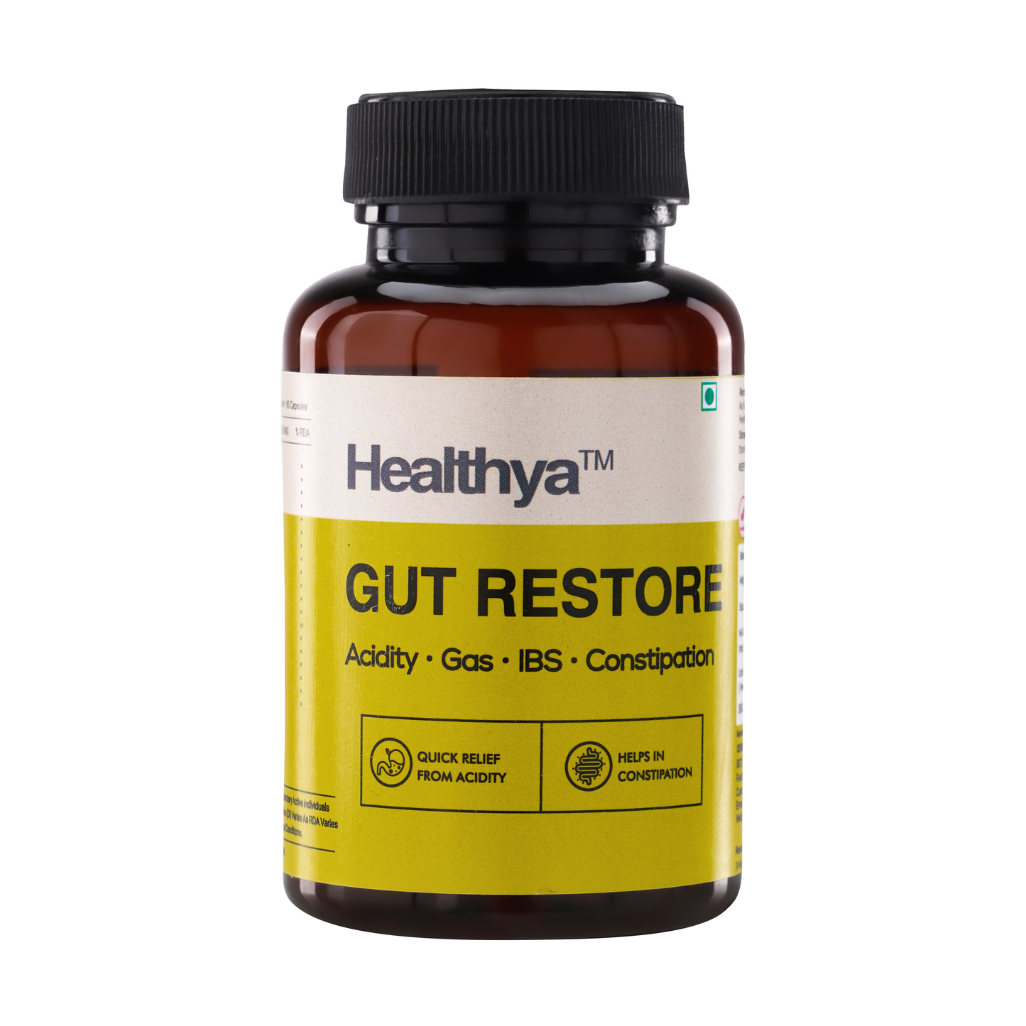 Healthya Gut Restore 60 Tablets Stop Indigestion, Gas, IBS, Stomach Pain, Better Digestion 100% Natural