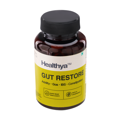 Healthya Gut Restore 60 Tablets Stop Indigestion, Gas, IBS, Stomach Pain, Better Digestion 100% Natural